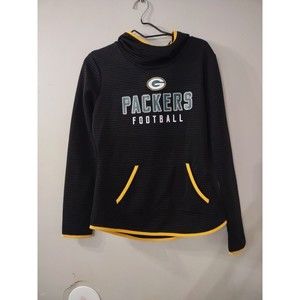 NFL Team Apparel Womens S Pullover Long Sleeve Athletic Hoodie Sweatshirt Black